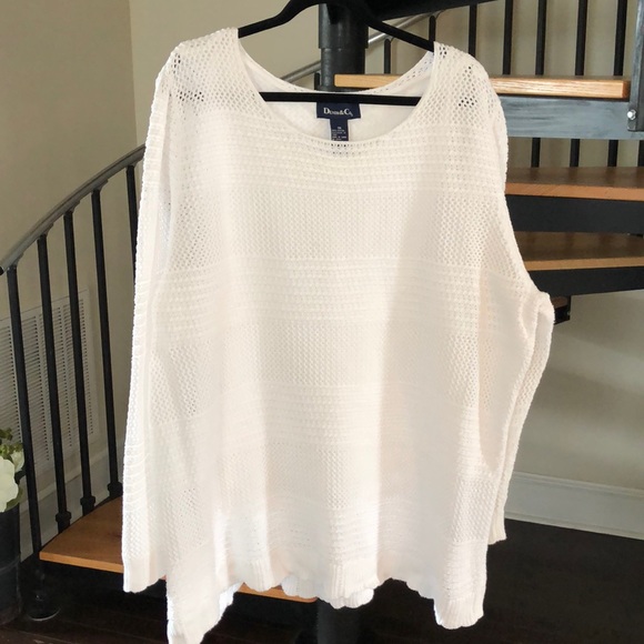 Denim&Co Sweaters - Denim & Company White Sweater